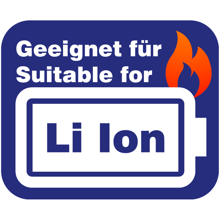 Die DÖKA Feuerlöscher Bio+ geeignet für Lithium-Ionen Akku´s