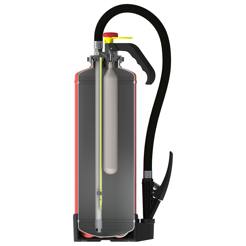 Sectional model DÖKA cartridge operated powder extinguisher