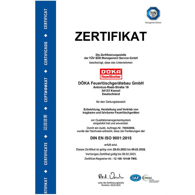 Zertifikate & Betriebsanleitungen